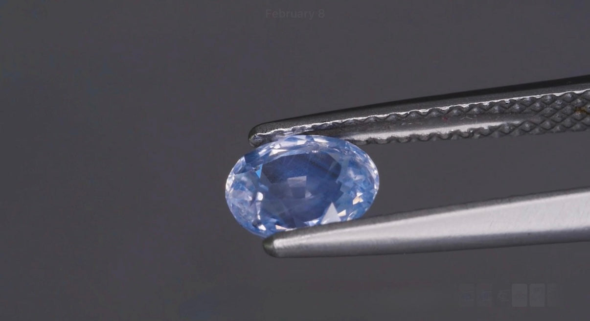 Saphir bleu naturel 1 ct