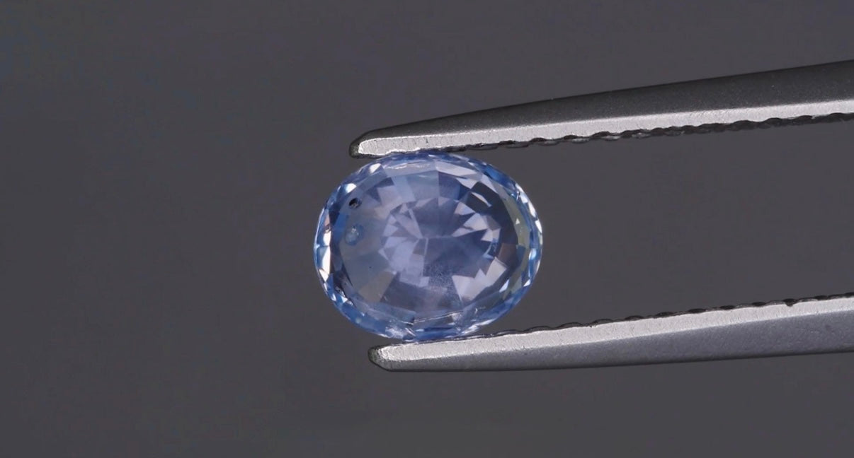 Saphir bleu naturel 1 ct